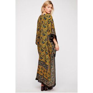 Free People Eternal Flame Paisley Boho Duster Kimono Top One Size Women's